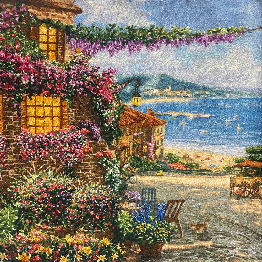 Austrian Landscape Persian pictorial carpet Image 2