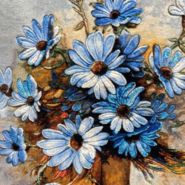 Blue Flower Persian pictorial carpet