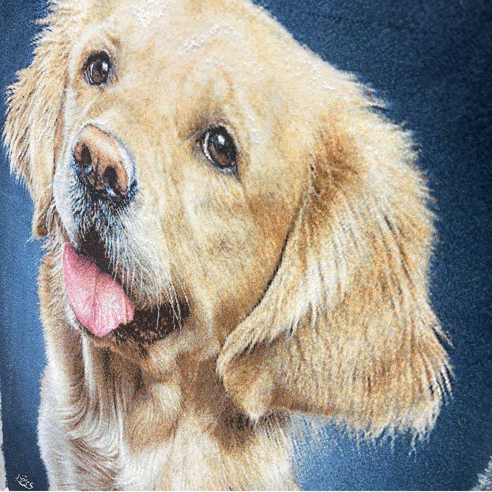 Golden Retriever Persian pictorial carpet