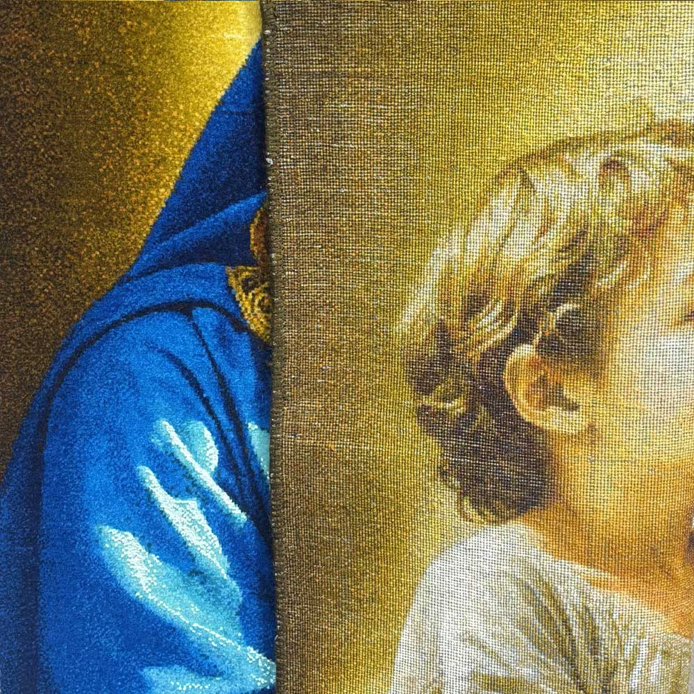 Jesus and Mary Persian pictorial carpet Image 3