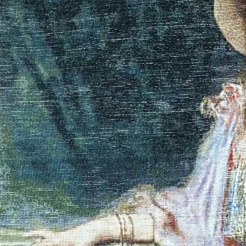 Handmade French Girl Silk Tapestry
