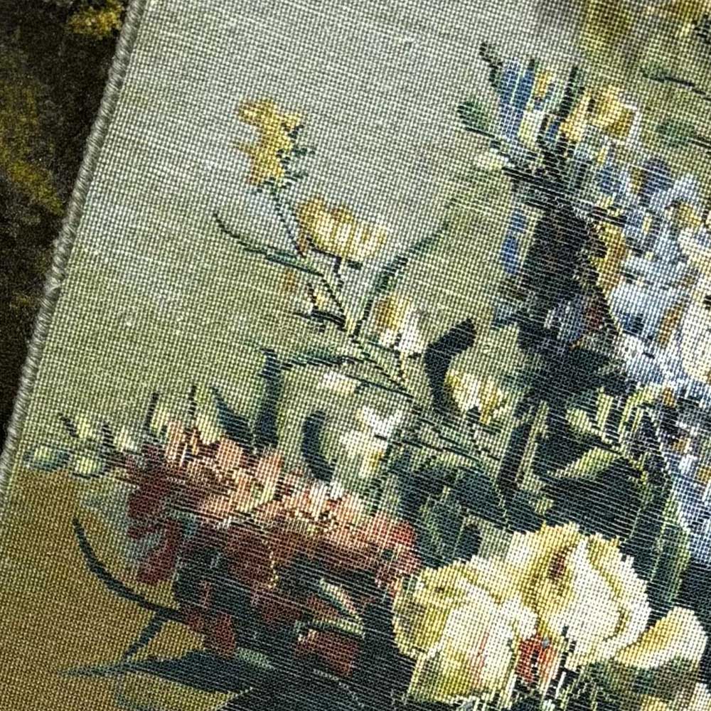 Old Flower Silk Carpet