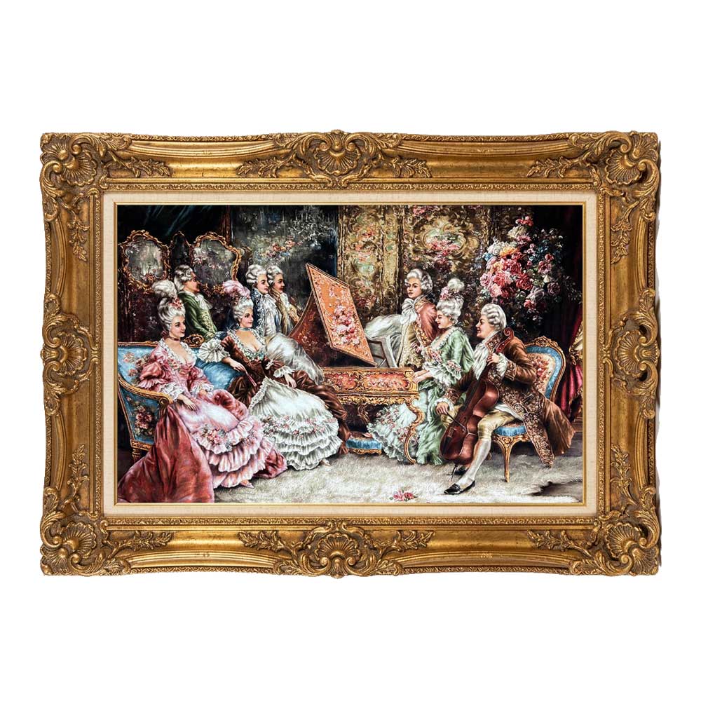 Family Concert Silk Tapestry