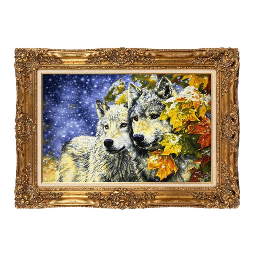 Guardian Wolves Handmade Carpet