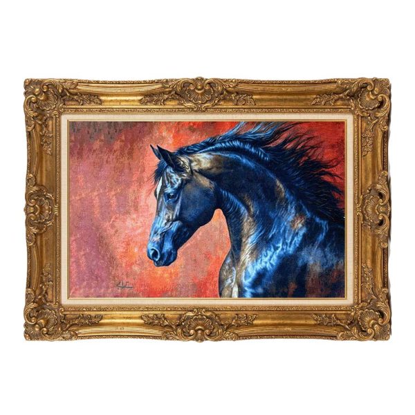 Lacquer Horse Handmade Rug