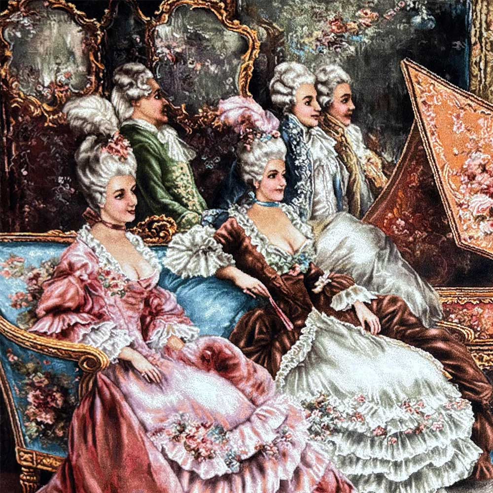 Family Concert Silk Tapestry