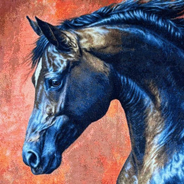 Lacquer Horse Handmade Rug