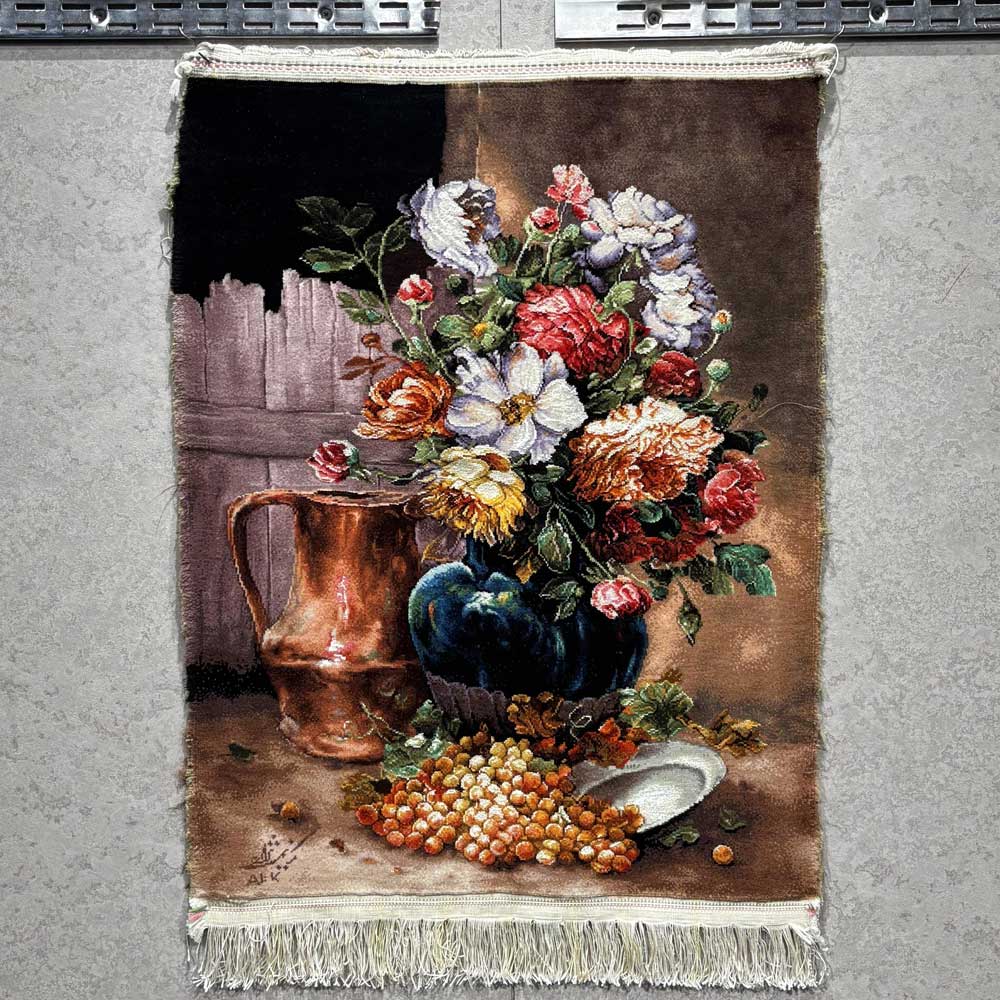 Handmade Flower Silk Carpet Image 3