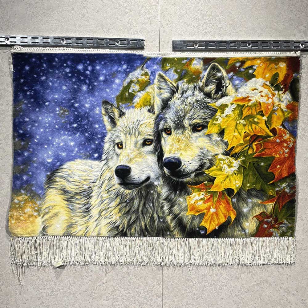 Guardian Wolves Handmade Carpet