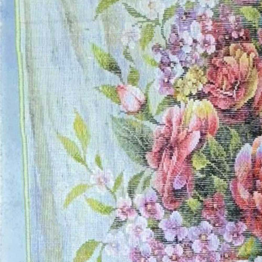Handmade Rose Termeh Silk Tapestry