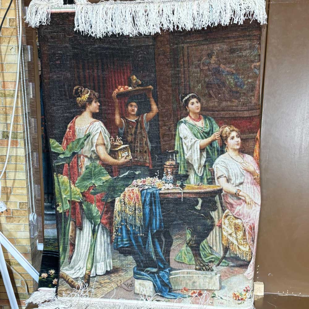 Handmade Queen Wedding Silk Tapestry