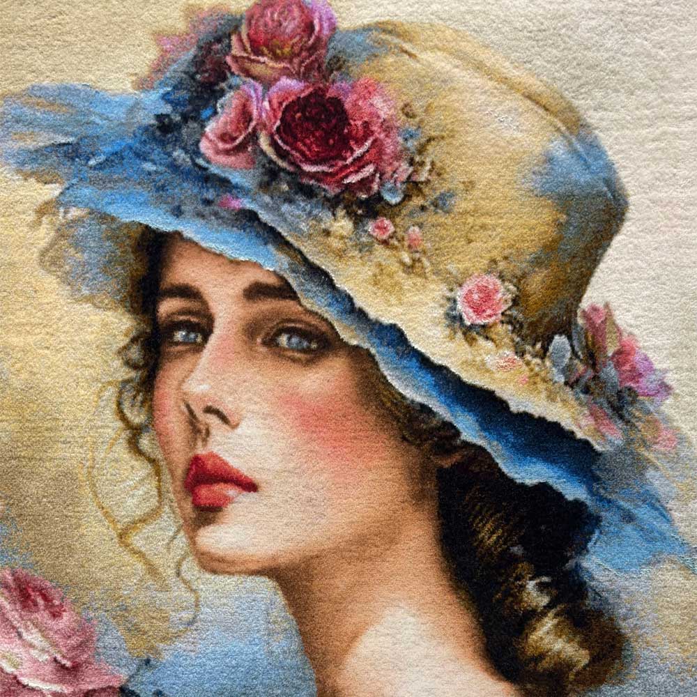 Handmade Rose Girl Tapestry