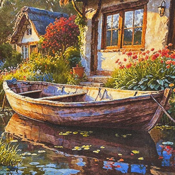 Sunrise Pond Tapestry Rug