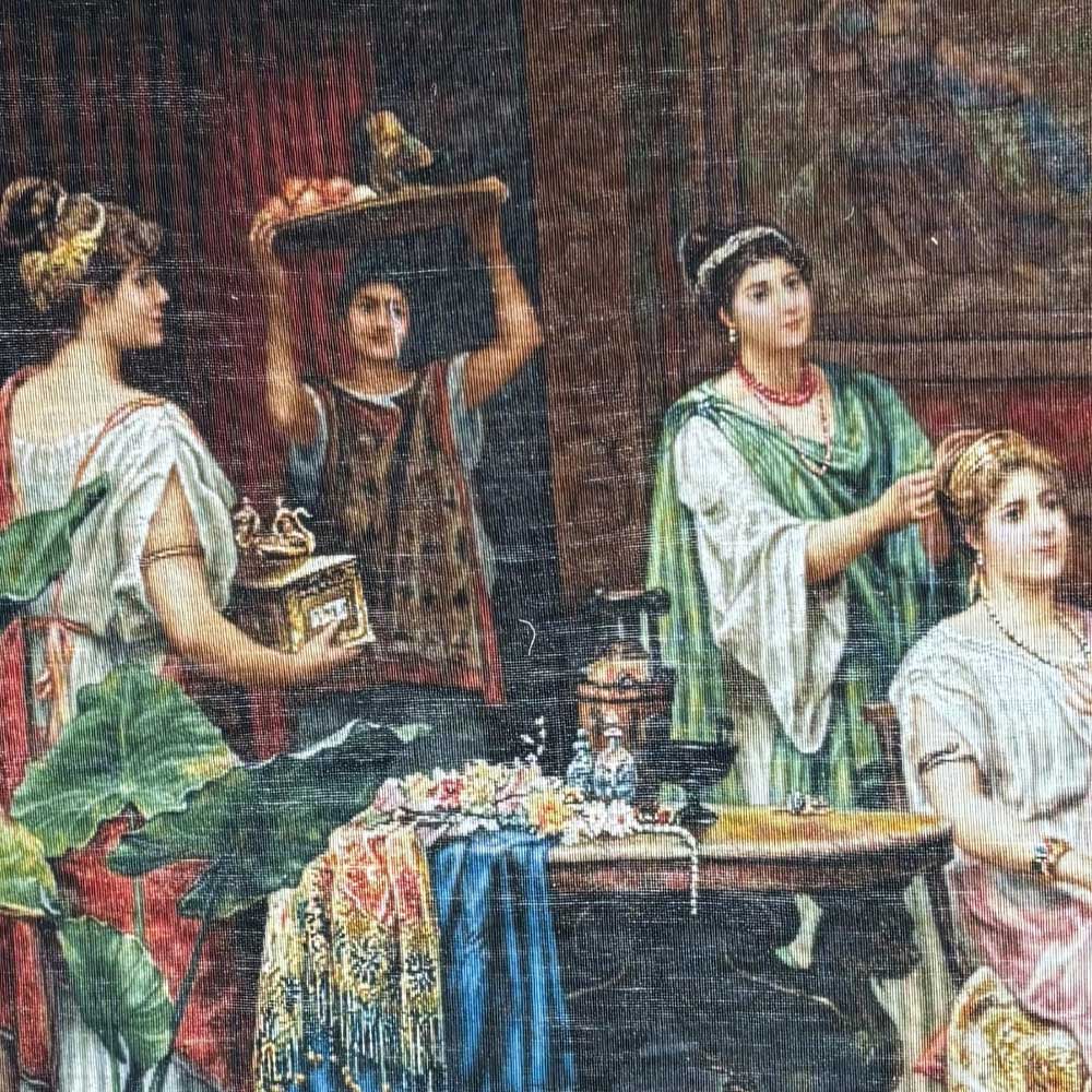 Handmade Queen Wedding Silk Tapestry Image 4