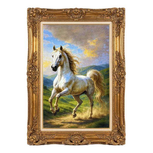 Handmade Single Northern Horse Tapestry Rug