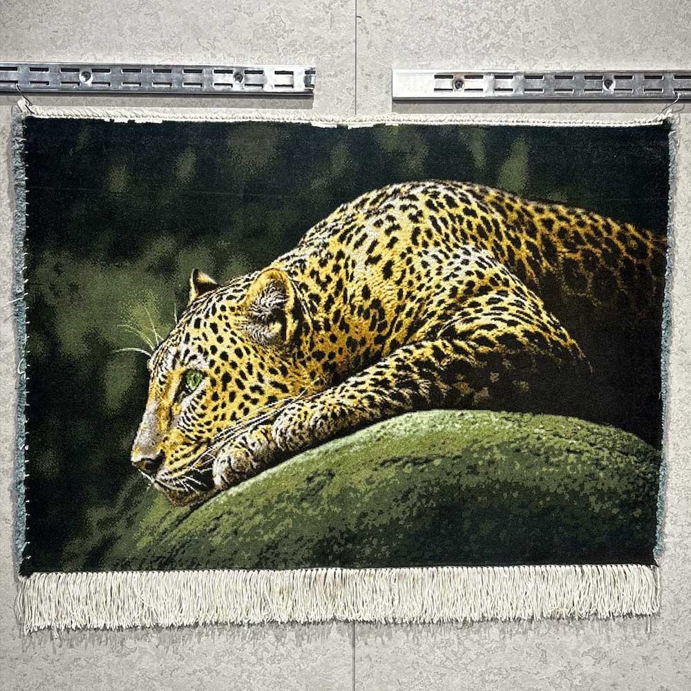 Handmade Golden Leopard Tapestry Image 3