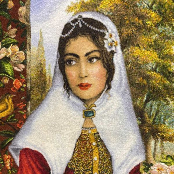 Handmade Qajar Girl Carpet