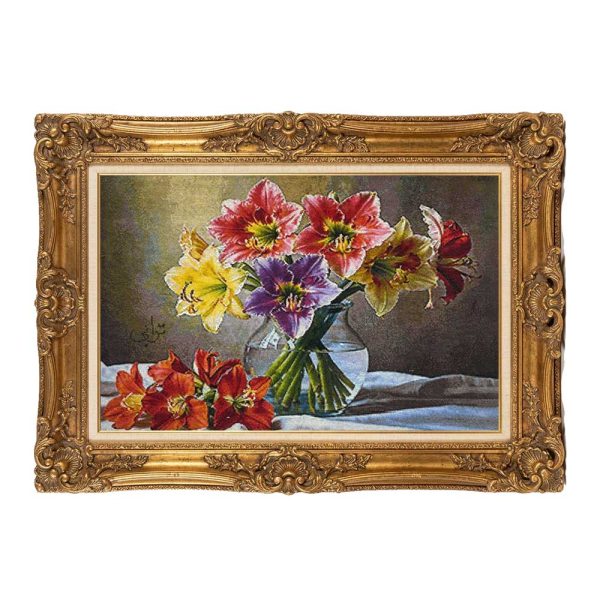 Handmade Flower Silk Carpet