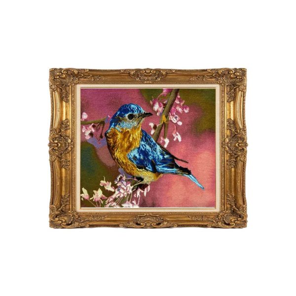 Pink Bird Handmade Pictorial Carpet