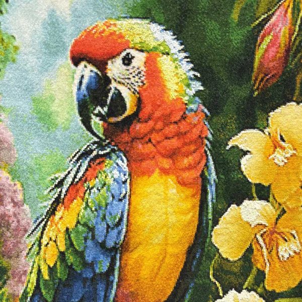 Handmade Parrot in Spring Tapestry Rug