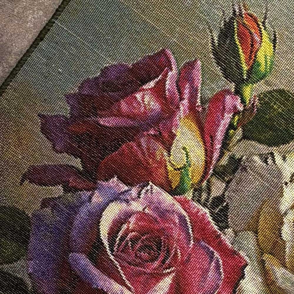 Handmade Rose Branches Carpet