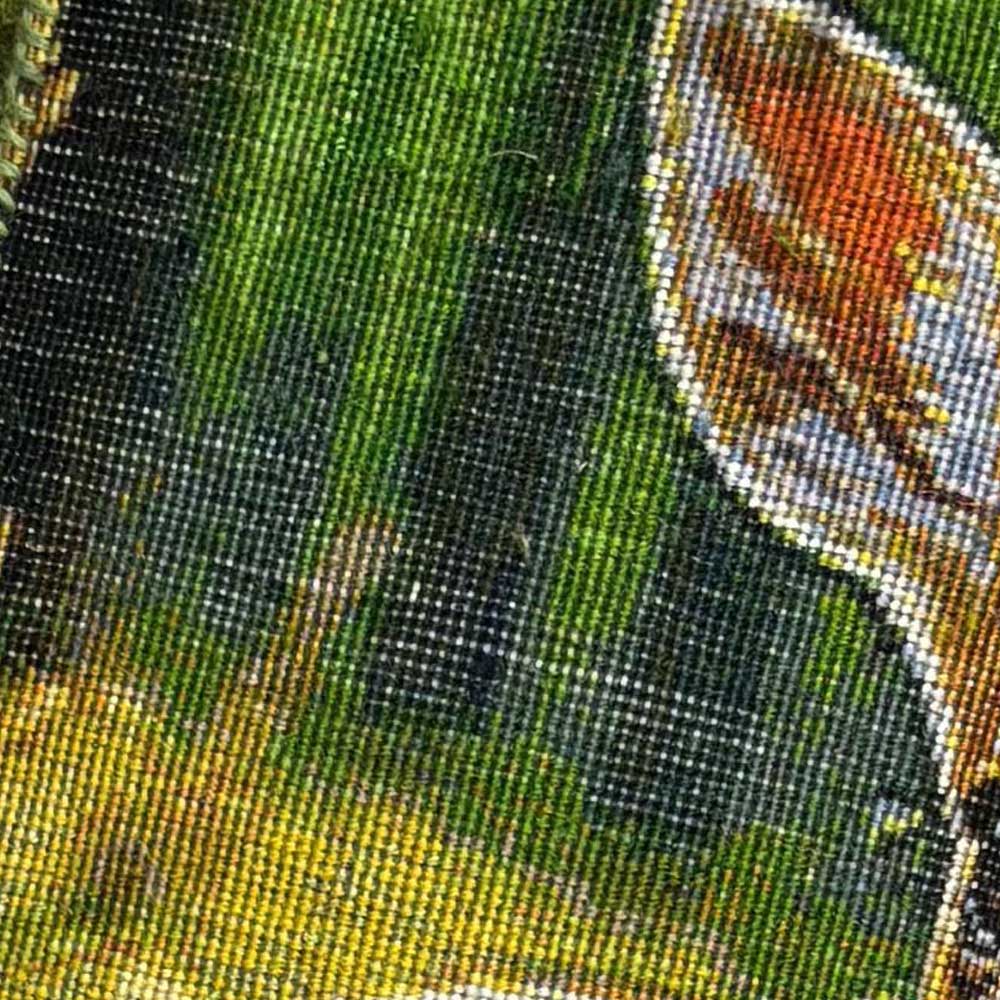 Handmade gazelle pictorial carpet