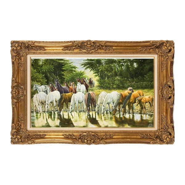 Wild Horses Herd Pictorial Carpet
