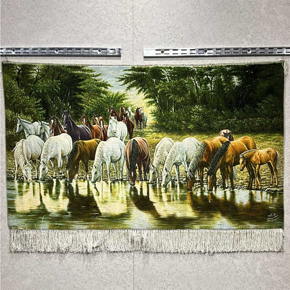 Wild Horses Herd Pictorial Carpet