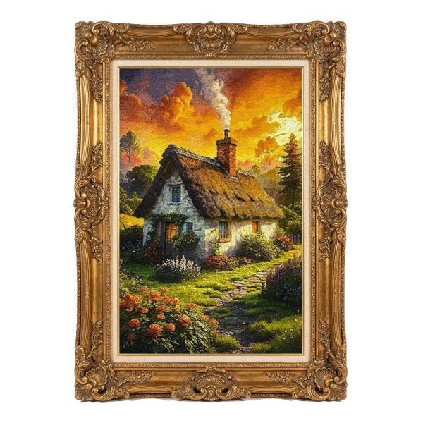 Sunset Cottage Landscape Rug