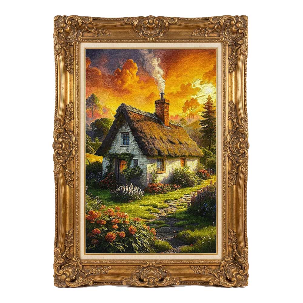 Sunset Cottage Landscape Rug
