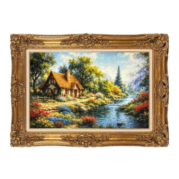 River Landscape Handmade Rug