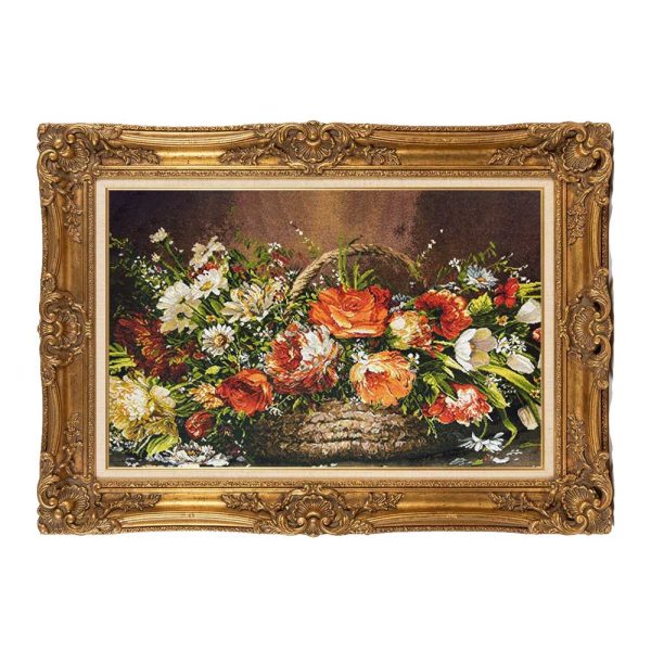 Handmade Basket Flower Carpet