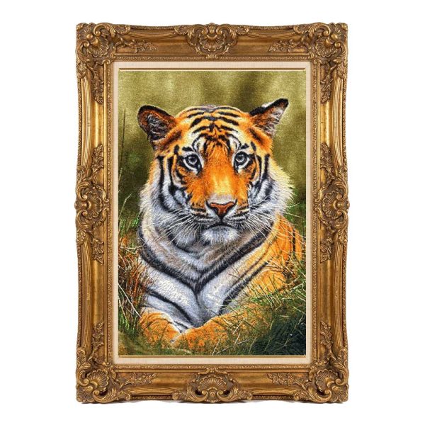 Handmade Leopard Pictorial Carpet