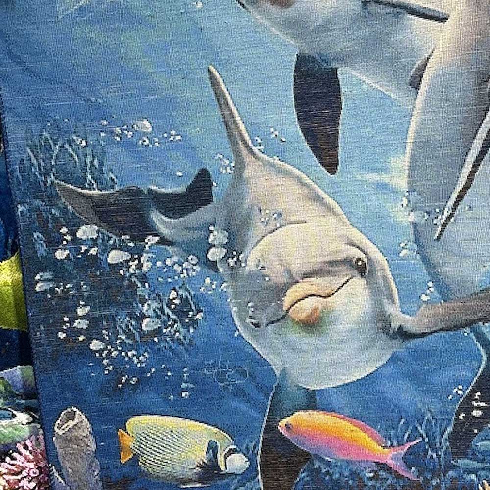 Aquarium Carpet Painting with Dolphins