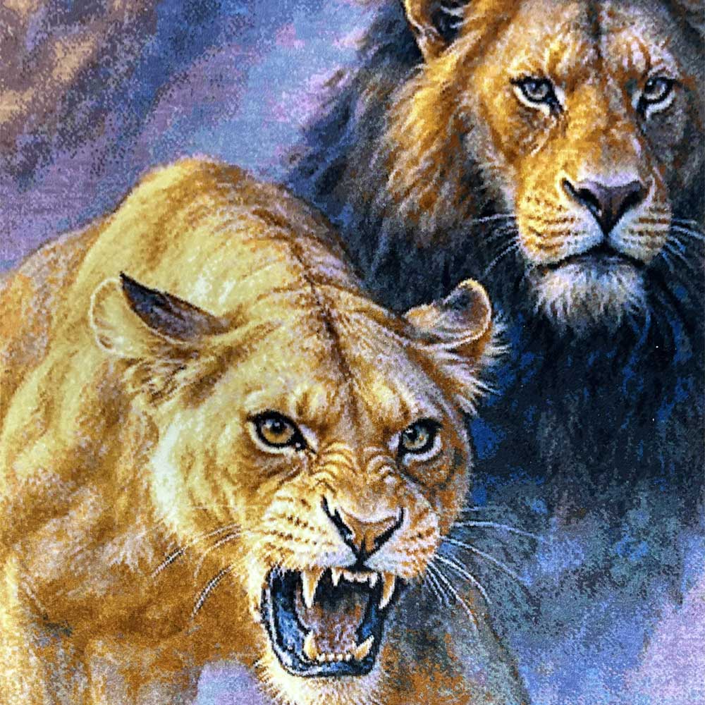 Handmade Family Lion Pride Tapestry