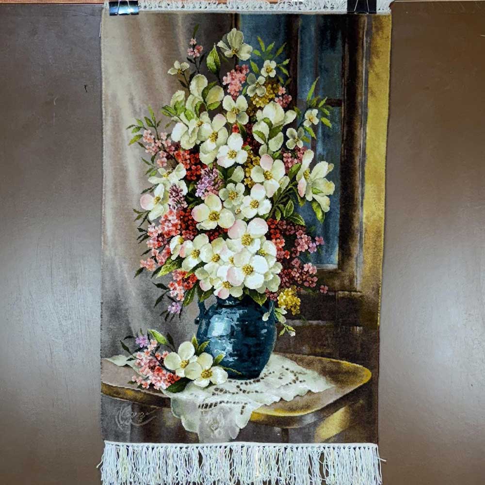 Handmade Jasmine Flower Tapestry
