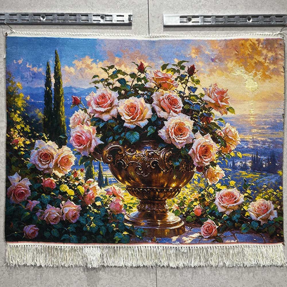 Handmade Khorshid Flower Carpet