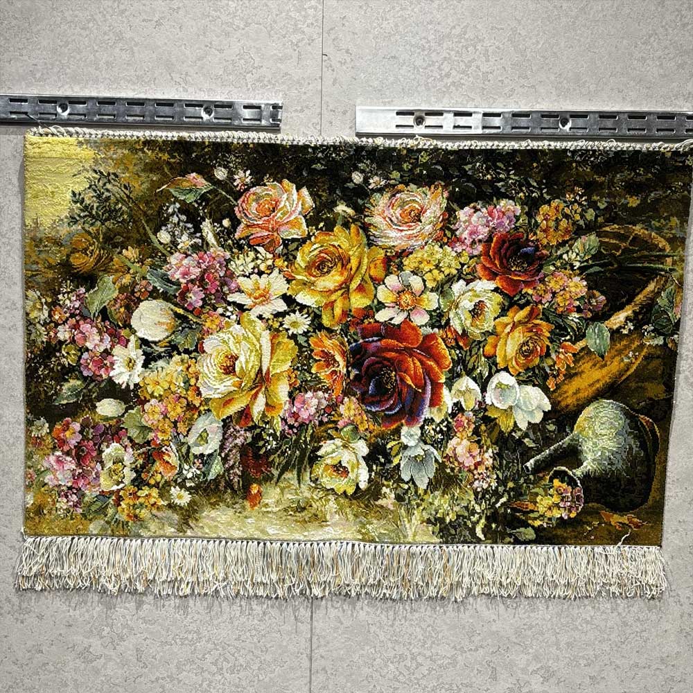 Handmade Flower and Vase Carpet Image 3