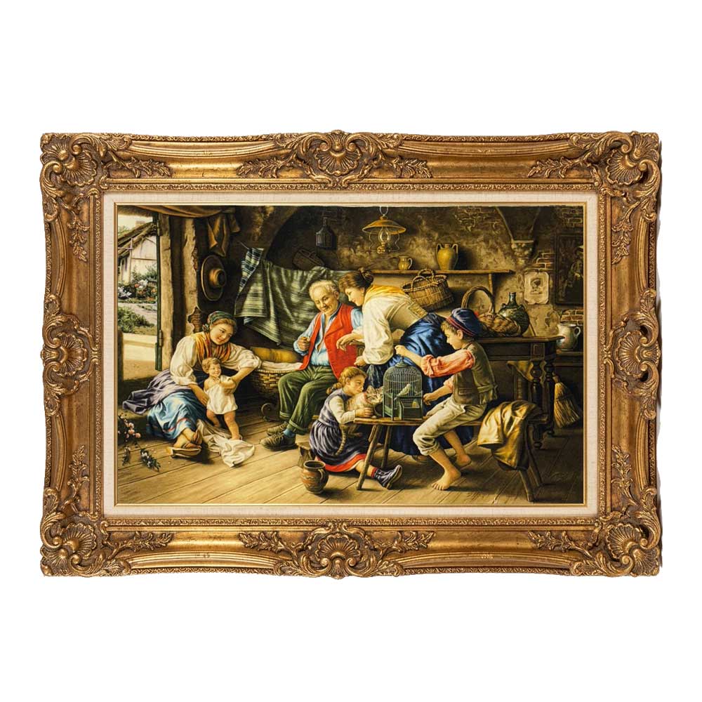 Large Family handmade tapestry