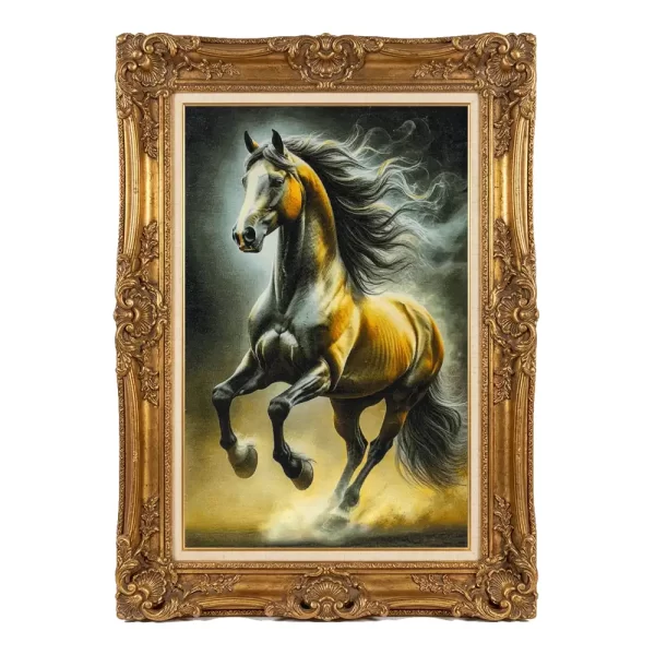 Dream's Brown Horse Hand Woven Carpet