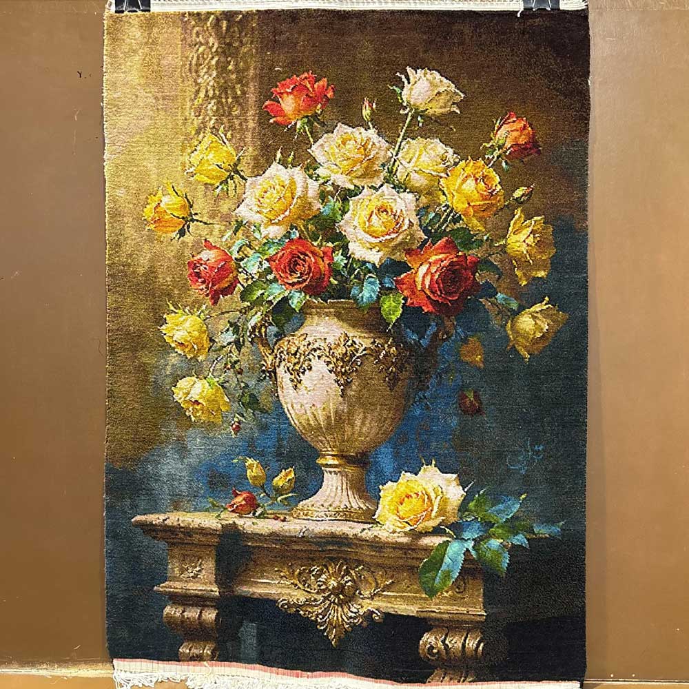 Handmade Sultan Flower Tapestry