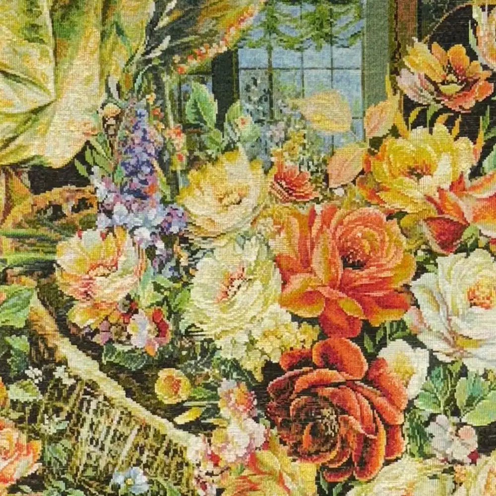 Handmade Sultan’s Violin Flower Carpet