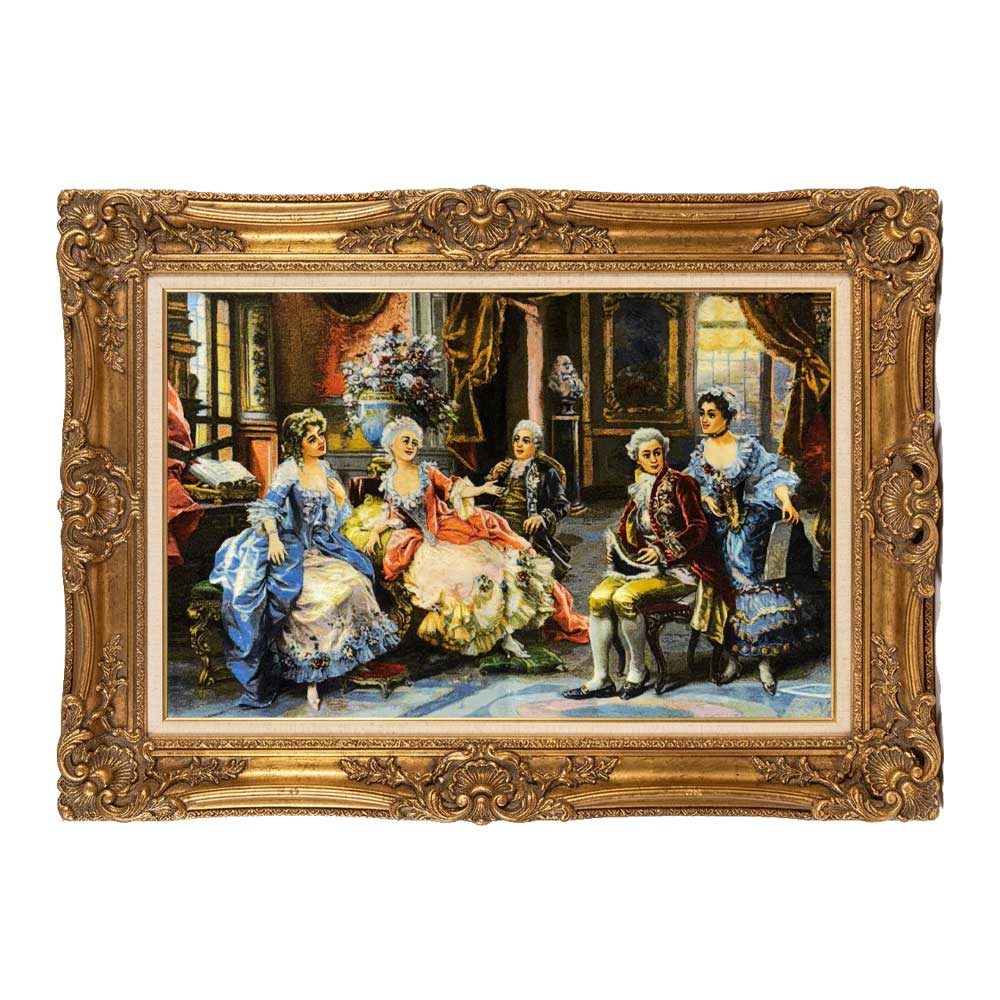 Handmade Gathering Conversation Tapestry