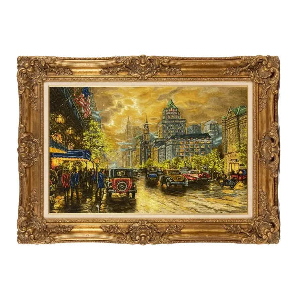 Handmade New York Landscape Carpet