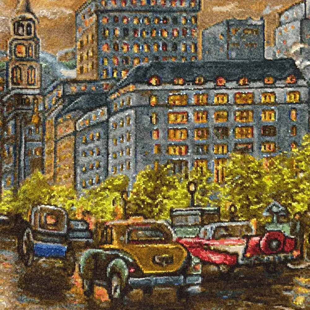 Handmade New York Landscape Carpet