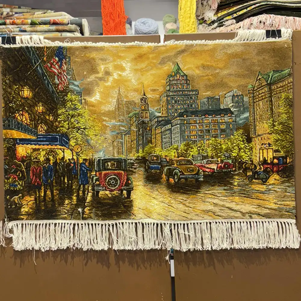 Handmade New York Landscape Carpet