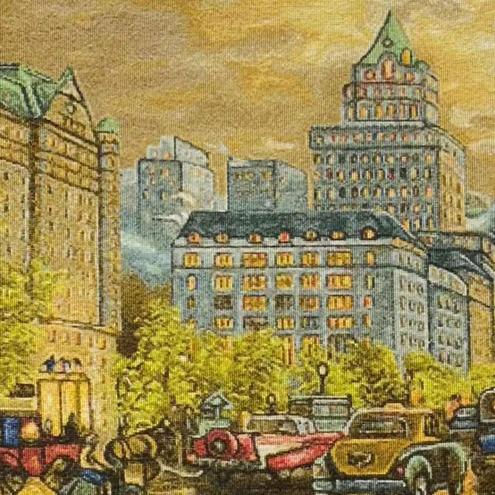 Handmade New York Landscape Carpet