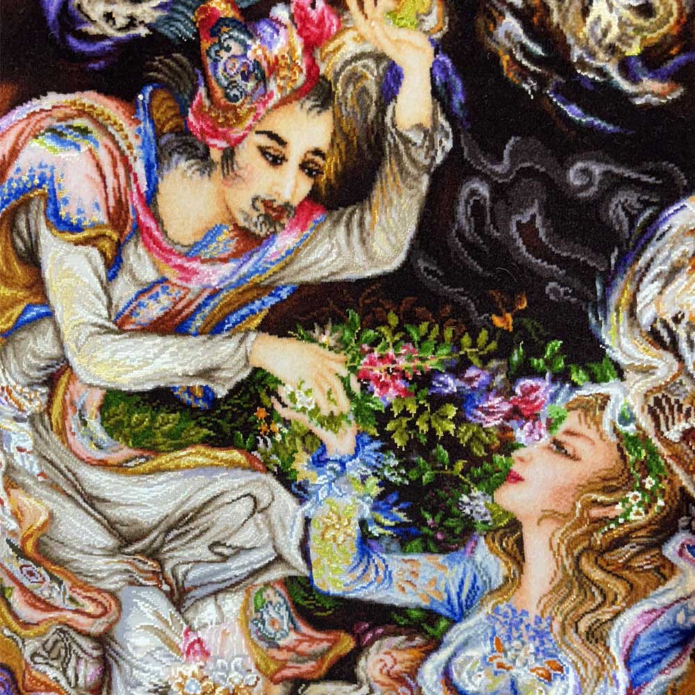 Handmade Layla and Majnun Tapestry