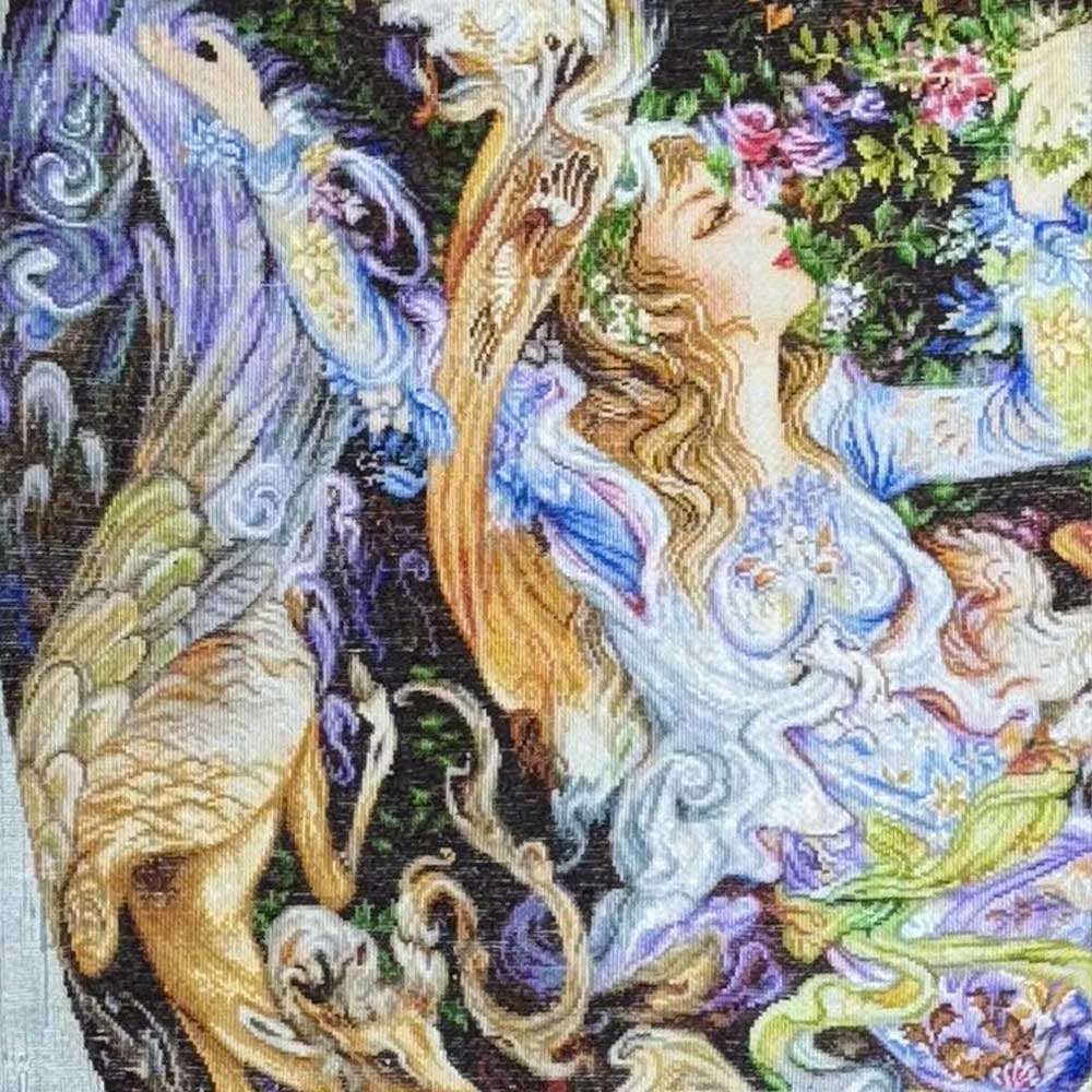 Handmade Layla and Majnun Tapestry