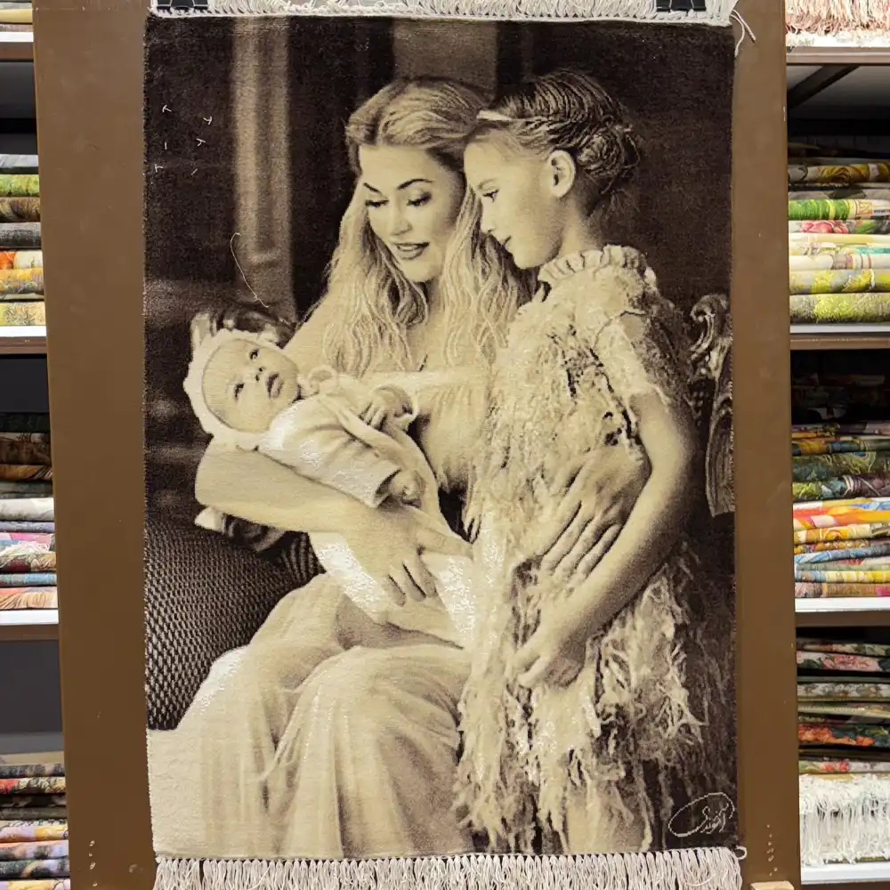 Handmade A Mother’s Love for Her Daughters Carpet